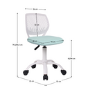 Forgószék, neomint/fehér, SELVA