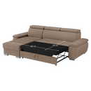 Sarok ülőgarnitúra, szürkésbézs Taupe, balos, SEMI ROH