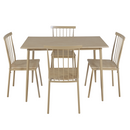 Étkezőgarnitúra 1+4, természetes bükk, SENDO