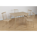 Étkezőgarnitúra 1+4, természetes bükk, SENDO