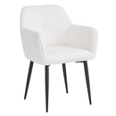 Étkezőszék, fehér/fekete, SENER