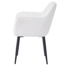 Étkezőszék, fehér/fekete, SENER