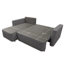 Univerzális ülőgarnitúra, szürke, SENTY ROH