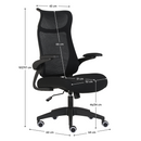 Irodai szék, fekete, SETON