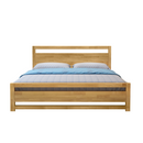 Franciaágy, 160x200, masszív fa, természetes, SHEILA
