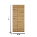 Kombinált szekrény, shetland tölgy, SHELDON TYP 20