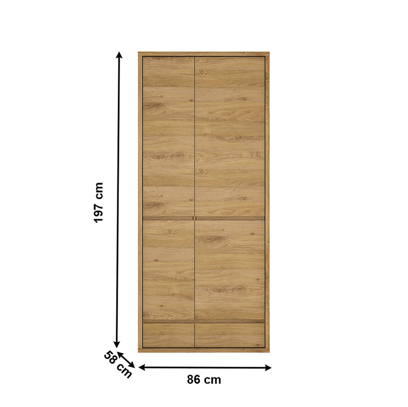 Kombinált szekrény, shetland tölgy, SHELDON TYP 20
