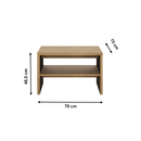 Dohányzóasztal, shetland tölgy, SHELDON TYP 71