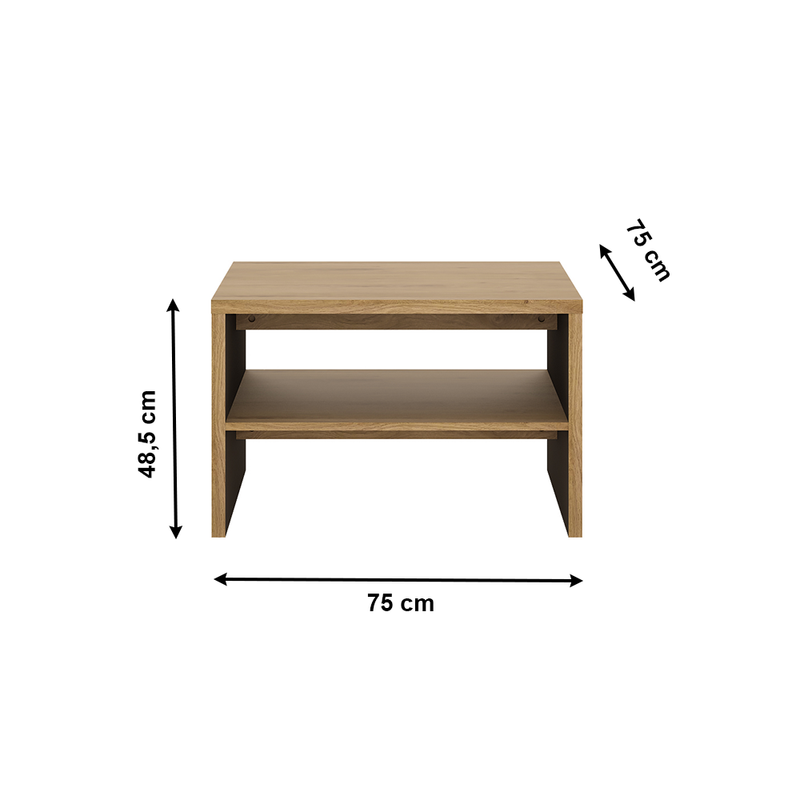 Dohányzóasztal, shetland tölgy, SHELDON TYP 71