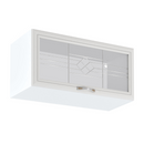 Felsőszekrény G80KS üveggel, fehér/sosna Andersen, SICILIA