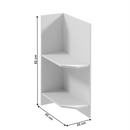 Alsószekrény D25PZ, balos, fehér, SICILIA