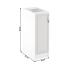 Alsószekrény D30, balos, fehér/sosna Andersen, SICILIA