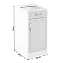 Alsószekrény D40S1 fiókkal, jobbos, fehér/sosna Andersen, SICILIA