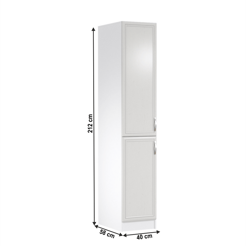 Élelmiszer szekrény D40SP, fehér/sosna Andersen, bal, SICILIA