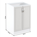 Alsószekrény D60, fehér/sosna Andersen, SICILIA