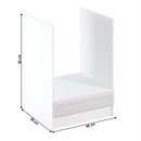 Beépítő alsószekrény D60ZK, fehér/sosna Andersen, SICILIA