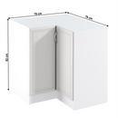 Alsó sarokszekrény D90N, fehér/sosna Andersen, jobb, SICILIA