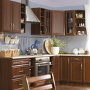 Felsőszekrény G30S üveggel, jobbos, dió Milano, SICILIA