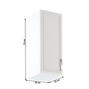 Felsőszekrény G30, balos, fehér/sosna Andersen, SICILIA