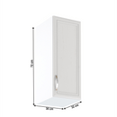 Felsőszekrény G30, jobbos, fehér/sosna Andersen, SICILIA