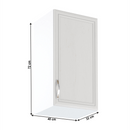 Felsőszekrény G40, jobbos, fehér/sosna Andersen, SICILIA