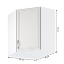 Felső sarokszekrény G60N, fehér/sosna Andersen, SICILIA