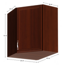 Felsőszekrény G60N, dió Milano, SICILIA