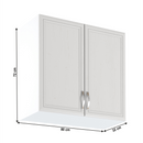 Felsőszekrény G80, fehér/sosna Andersen, SICILIA