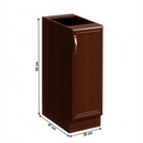 Alsószekrény D30, jobbos, dió Milano, SICILIA