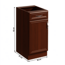 Alsószekrény D40S1, balos, dió Milano, SICILIA