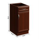 Alsószekrény D40S1 fiókkal, jobbos, dió Milano, SICILIA