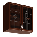 Felsőszekrény G80S üveggel, dió Milano, SICILIA