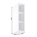 Nyitott felsőszekrény W200, fehér, SICILIA