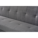 Kihúzható heverő, szürke, SIDE