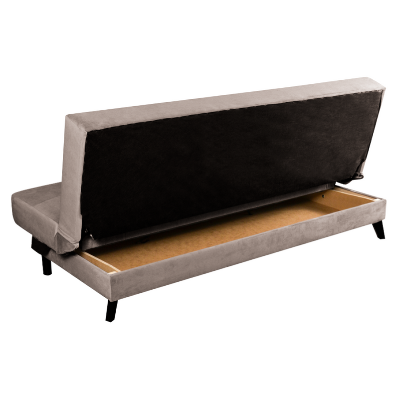 Kihúzható heverő, szürkésbarna Taupe, SIDE