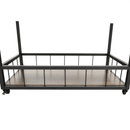 Tálalókocsi, tölgy smoke/fekete, SILVIUS