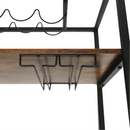 Tálalókocsi, tölgy smoke/fekete, SILVIUS