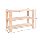 Polcállvány, természetes, fenyő, SIMU 550