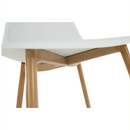 Szék, fehér/natúr, SINTIA