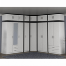 Szekrény, fehér, INVITA TYP 4