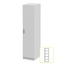 Szekrény, fehér, INVITA TYP 1