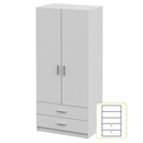 Szekrény, fehér, INVITA TYP 5