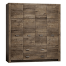 Szekrény, kőris sötét, INFINITY I-18