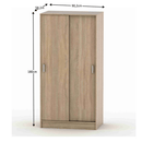Szekrény, tölgy sonoma, BETTY 4  BE04-001-00