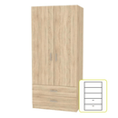 Szekrény, laminált DTD, tölgy sonoma, INVITA TYP 5