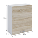 felsőszekrény, tölgy sonoma/fehér, balos, FABIANA W - 60