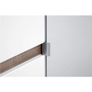 Szekrény, fehér extra magas fényű HG/sonoma tölgy sötét trufla, LYNATET TYP 23