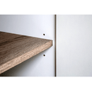 Szekrény, fehér extra magas fényű HG/sonoma tölgy sötét trufla, LYNATET TYP 23