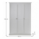 Szekrény, fehér, PARIS 3D 75353