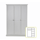 Szekrény, fehér, PARIS 3D 75353